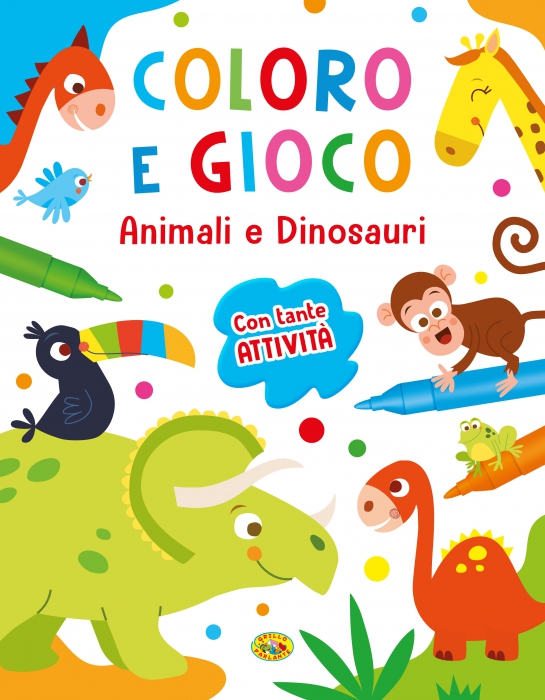 Copertina de COLORO E GIOCO - ANIMALI E DIN