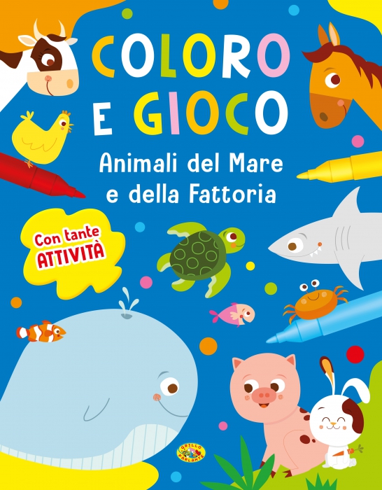 Copertina de COLORO E GIOCO - ANIMALI DEL M