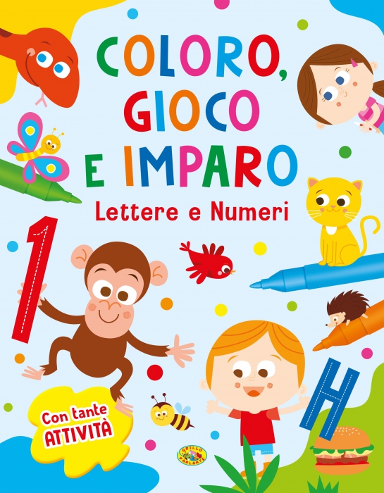 Copertina de COLORO E GIOCO - LETTERE E NUM
