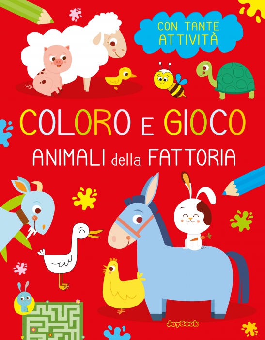 Copertina de COLORO E GIOCO - ANIMALI DELLA FATT