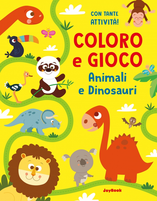 Copertina de COLORO E GIOCO - ANIMALI E DINOSAUR