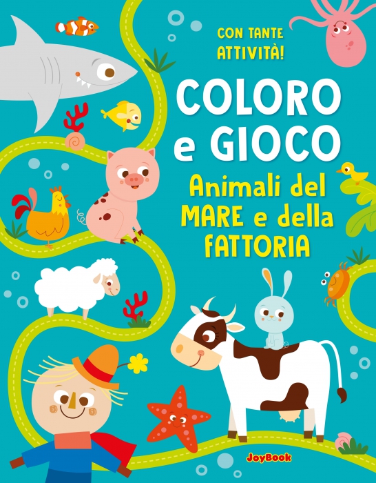 Copertina de COLORO E GIOCO - ANIMALI DEL MARE E