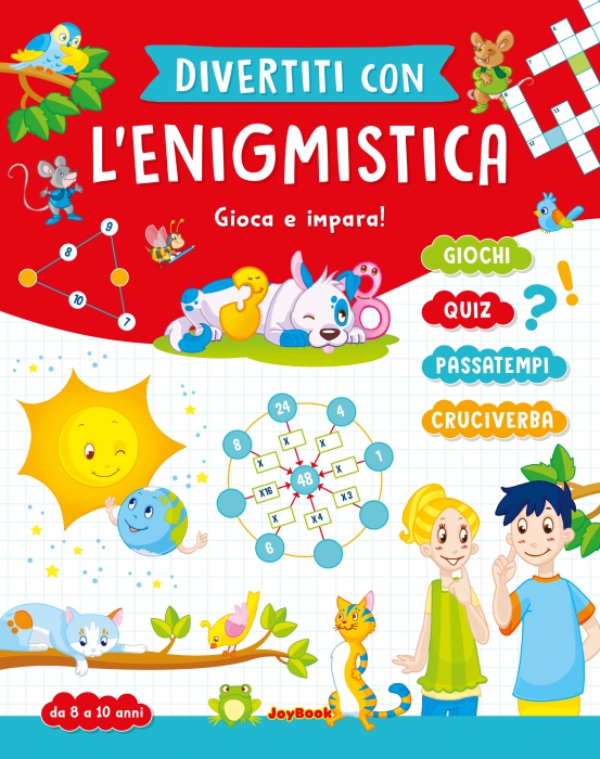 Copertina de DIVERTITI CON L'ENIGMISTICA 8-10 AN
