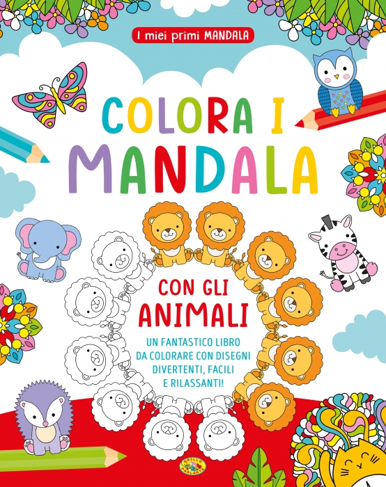 Copertina de COLORA I MANDALA CON GLI ANIMALI