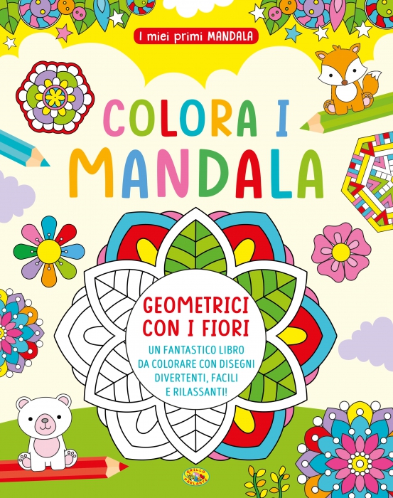 Copertina de COLORA I MANDALA GEOMETRICI CON I F
