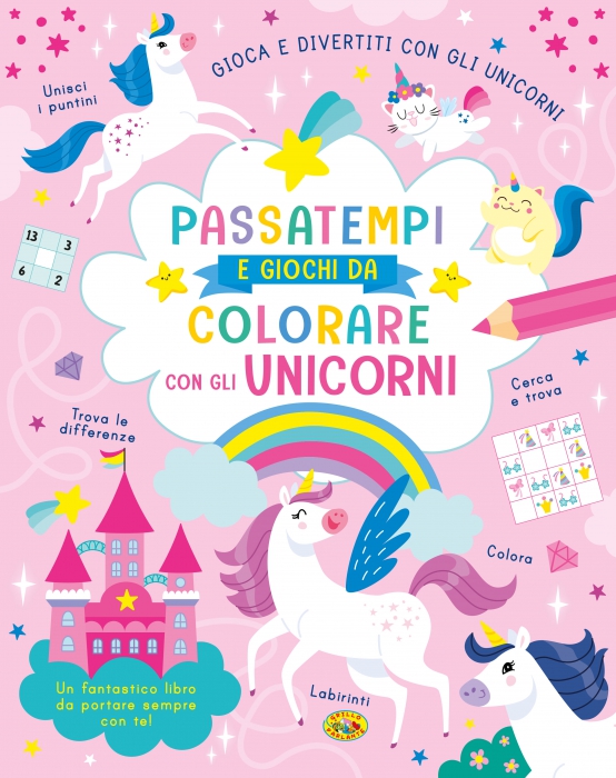 Copertina de PASSATEMPI E GIOCHI DA COLORARE CON