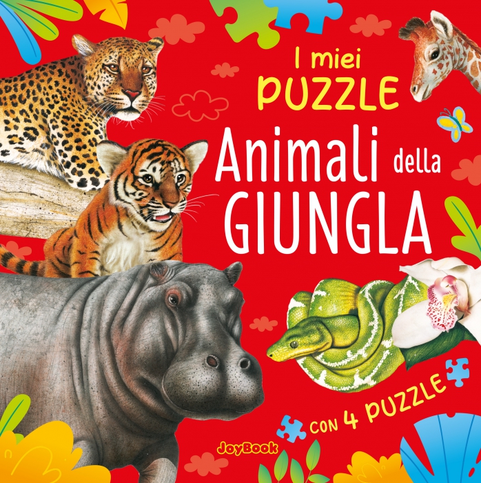 Copertina de ANIMALI DELLA GIUNGLA - PUZZLE